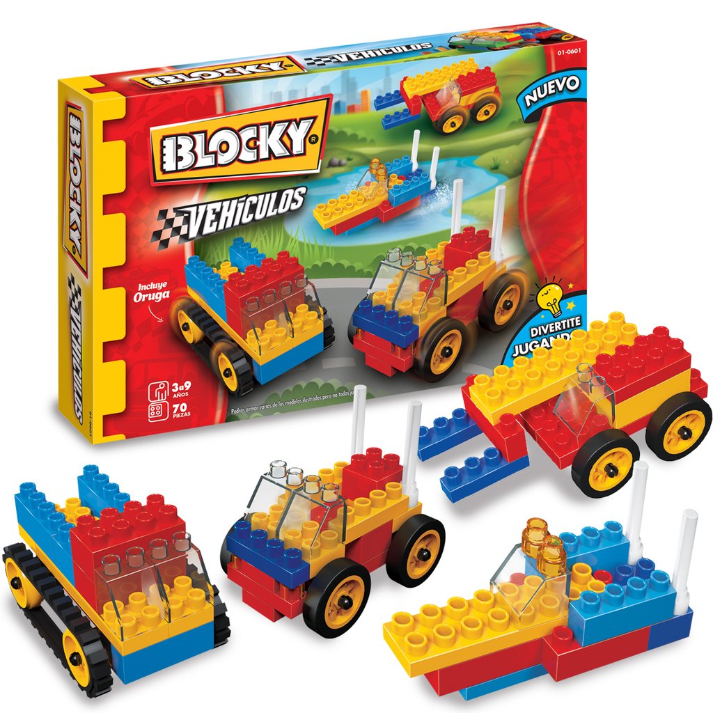 BLOCKY VEHICULOS 2 - 70pzas